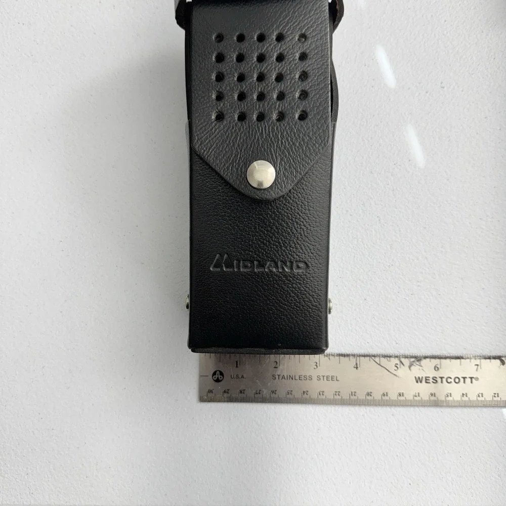 Midland Leather Radio Holster Large Duty Belt D-Ring Black